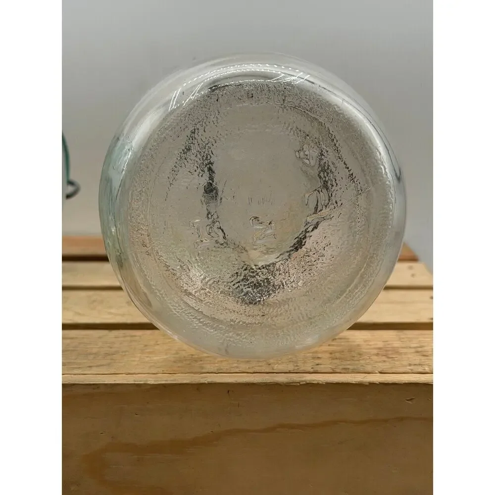 Vintage Atlas E-Z Seal Mason Jars - (Aqua & Clear) - Lot of 2